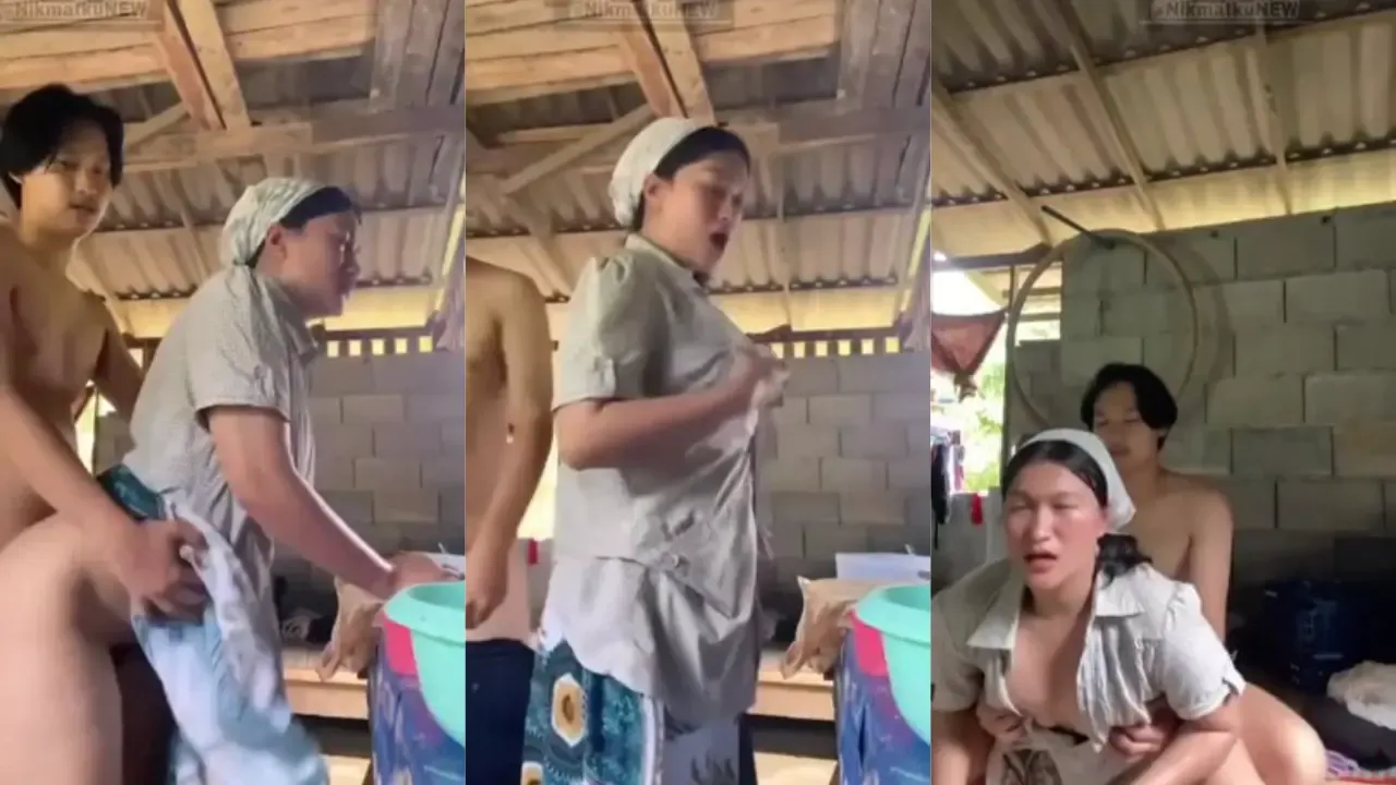 Lagi Beres-Beres di Dapur Malah Digarap Abang Sampe Becek