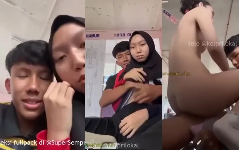 ABG Nakal Nunggu Kelas Sepi Baru Mulai Aksi Mesum