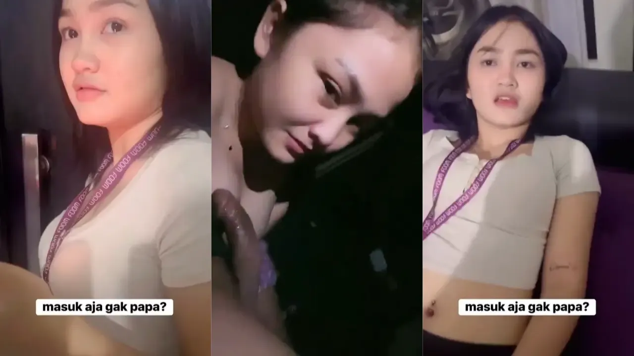 Karyawan Cantik Viral Masuk Aja Gak Pake Kondom Sampe Semok Becek