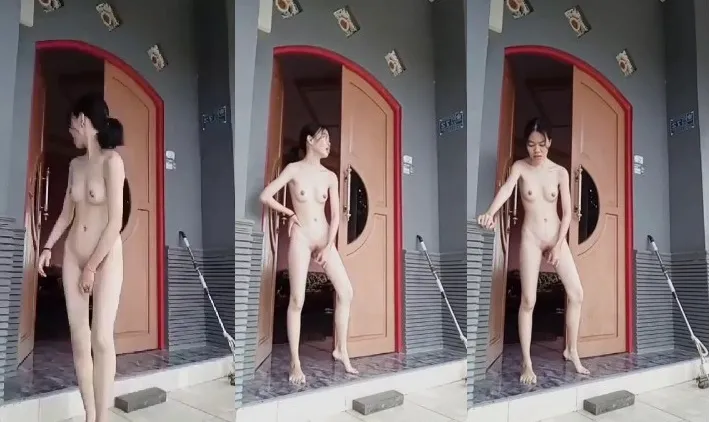 Berani Telanjang Depan Rumah Asalkan Dibayar, Tante Montok Pamer Toket Gede Sange
