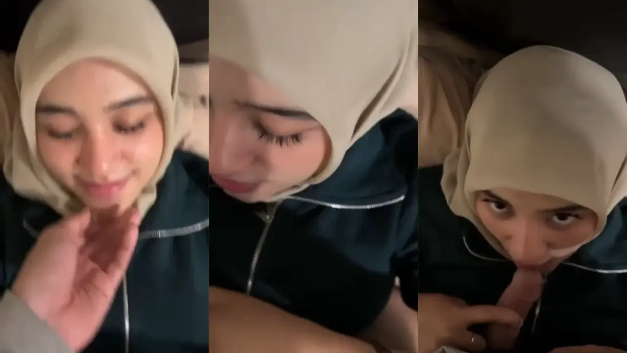 Pacar Cantik Hijab Minta Dimanja Sepong Sampe Crot Mulut Penuh